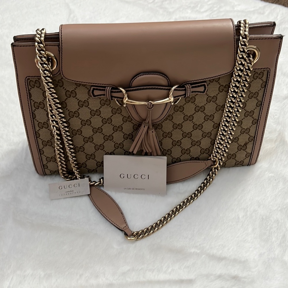 Gucci Emily Shoulder Chain Bag